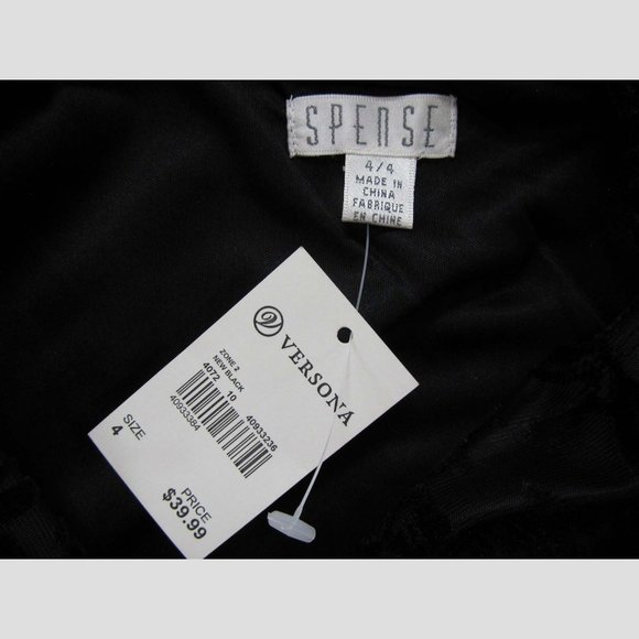 Versona Spense Black Floral Sleeveless Hi-Lo Dress - Picture 5 of 6